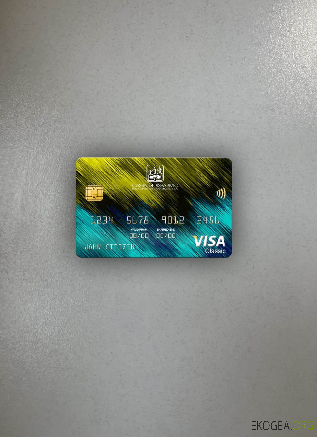 Saint , Marin Cassa di Risparmio banque visa carte classique photolook avant